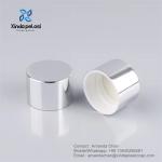 Custom Shiny Silver Aluminum Screw Cap For Bottle Packaging Cosmetic Packaging for sale
