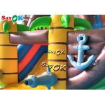 Outdoor Pirate Jump Castle Inflatable Trampoline With Slide For Children