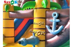 China Outdoor Pirate Jump Castle Inflatable Trampoline With Slide For Children supplier