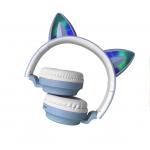 OEM Cat Ear Wireless Foldable bluetooth Headphones With RGB Light Microphone