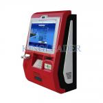 Touch Screen Customized Wall Mount Kiosk With Metal Keypad And Cash acceptor