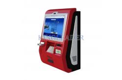 China Touch Screen Customized Wall Mount Kiosk With Metal Keypad And Cash acceptor supplier