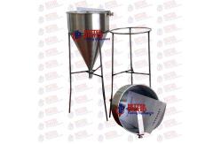 China 1725ml Flow Cone Apparatus Cement Testing Machine EN 445 Standard supplier