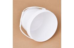 China Small 3L Round Food Grade Container Unbreakable PP Plastic Bucket With Handle Lid supplier