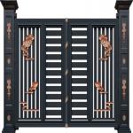Outdoor Garden galvanized Aluminium Pedestrian Gate Manual Sliding for sale