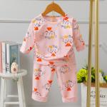 Children Full Sleeve Pyjama Set / Cotton Pj Set 80cm 90cm 100cm Height with Watermark for sale