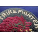 Semicircle Shape Custom Embroidery Patches For Jackets Laser Cut Basis Finishing