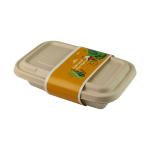Biodegradable Sugarcane Bagasse Food Container Fast Food Take Away Bamboo Reed for sale