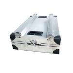 Collapsible Aluminum Single Dog Box With Heavy Duty Slam Latch Lock System