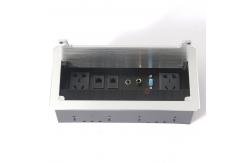 China Conference Table Power Outlets Aluminum Alloy Plate Office Hidden Desktop Power Socket Box supplier