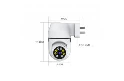 China WiFi Socket CCTV Camera Wireless WIFI Security Compact Home Indoor Security Camera supplier
