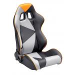 Adjustable Style PU / PVC Leather Racing Seat / Sports Car Seat with single slider for sale