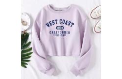 China Plus Size Oversized Sweatshirt Polyester Crew Neck Lined Design supplier