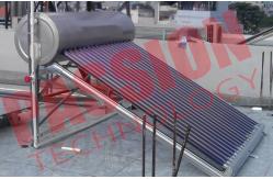 China CE Approved Vacuum Tube Solar Water Heater Open Loop with Assistant Tank supplier