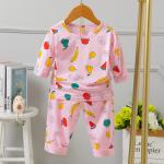 95% Cotton Matching Childrens Pjs Top And Trousers Set 50cm 54cm Bust Skin Friendly for sale