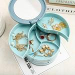 Rotated Plastic Jewelry Organizer Storage Box for Stud Earring