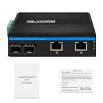 Unmanaged 4 Port Gigabit Ethernet Switch Hardened Case SFP Slots IP40 DC24V