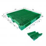 Green 4 Way Heavy Duty Plastic Pallet Warehouse Use Nestable for sale