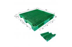 China Green 4 Way Heavy Duty Plastic Pallet Warehouse Use Nestable supplier