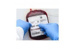 China Rectangle UV Printing Blood Bag Sticker For Hospitals supplier