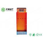Easy Assembly Cardboard Advertising Stand Customized Floor Display With Plastic Hooks​