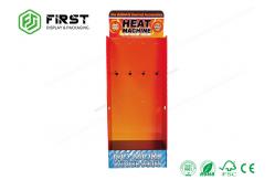 China Easy Assembly Cardboard Advertising Stand Customized Floor Display With Plastic Hooks​ supplier