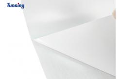 China Wholesale Milky White Translucent Polyester Film PES Adhesive Film For Embroidery Patch supplier