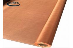China Square EMF Shielding Red 30m  Brass Wire Cloth Ultra Fine Woven Copper Mesh supplier