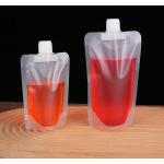 Custom Printed Food Grade Transparent Stand Up Spout Pouch Plastic Drinking Water Bag for sale