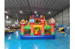 China Tarpaulin Inflatable Water Slides Cartoon Themed Kids Water Jumping Castle supplier