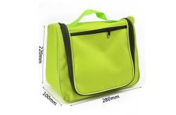 China Large Capacity Polyester Travel Hanging Toiletry Bag With Plastic Hook supplier