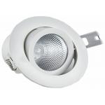 Shopping Mall Round Led Downlight SMD2835 Flat Adjustable AC220 - 240V Input Voltage for sale