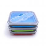 Rectangle Collapsible Silicone Bento Box For Kids
