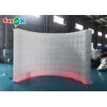 Event Exhibition Inflatable Photo Booth Wall Background Frame With LED Light for sale