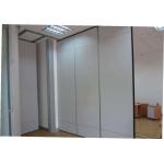 Aluminium Frame Melamine Surface Office Sliding Partition Wall 1300mm Width Easy Installing for sale