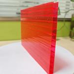 Red Polycarbonate Hollow Sheet For Lightweight And Impact-Resistant Needs for sale