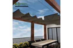 China Wave Roof retractable shade pergola Ceiling Awning Shade Fabric Retractable Pergola Canopy supplier