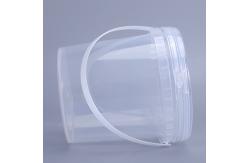China Water Round Transparent PP Plastic Pail Buckets Packaging With Lids supplier