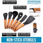 Non Stick Nylon Cooking Utensil Set Odorless Pigmentfree Heat Resistant