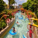 Artificial Lazy River Equipment Theme Park Indoor Lazy River Pool Hot Dip Galvanizing for sale