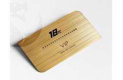 China Gold Plated Printable Metal Business Cards With Brush Effect Different Background supplier