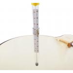 Red Cooking Thermometer For Deep Frying , Instant Read Kitchen Thermometer High Safety