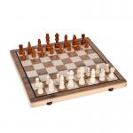 Wooden Magnetic Chess Walnut 2 In 1 Folding Chess Adult And Children'S Competitive for sale