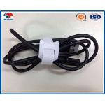 T Type Nylon Hook Loop cable ties reusable , heavy duty cable ties Logo Printing for sale