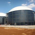 1500m3 Rim Mounted Biogas Holder With PVDF Membrane For Biogas Plant for sale