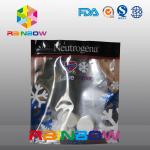 Body Mist & Lotion Aluminum Foil Back And Clear Front Cosmetic Pouch Doypack for sale