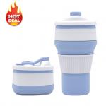 Sustainable 300ml BPA Free Silicone Coffee Cup Collapsible for sale