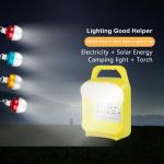 20W / 6V Mini DC Solar Lighting Kit With Rechargeable Lithium Battery Lighting System