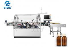China Double Head Rotary Labeling Machine For Cylindrical Containers supplier