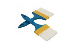 China Plastic Handle Synthetic Paint Brush Flat Brush 45-47mm Length Out supplier
